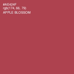 #AE424F - Apple Blossom Color Image