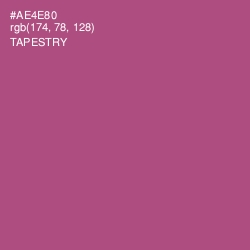 #AE4E80 - Tapestry Color Image