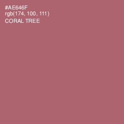 #AE646F - Coral Tree Color Image