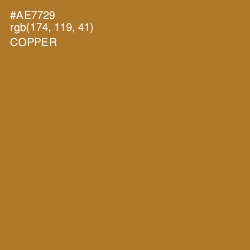 #AE7729 - Copper Color Image
