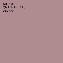 #AE8C8F - Del Rio Color Image