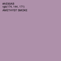 #AE90AB - Amethyst Smoke Color Image