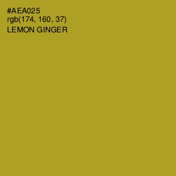 #AEA025 - Lemon Ginger Color Image