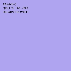 #AEA4F0 - Biloba Flower Color Image