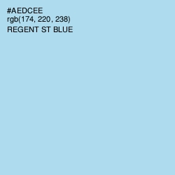 #AEDCEE - Regent St Blue Color Image