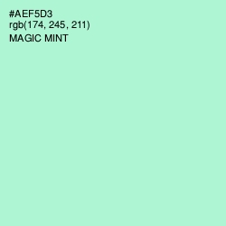 #AEF5D3 - Magic Mint Color Image