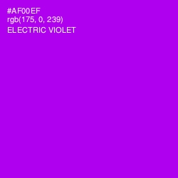 #AF00EF - Electric Violet Color Image