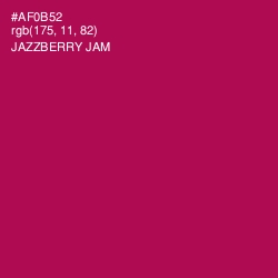#AF0B52 - Jazzberry Jam Color Image