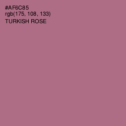 #AF6C85 - Turkish Rose Color Image