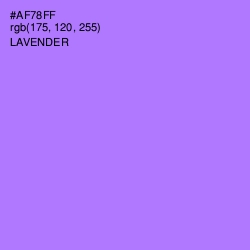 #AF78FF - Lavender Color Image