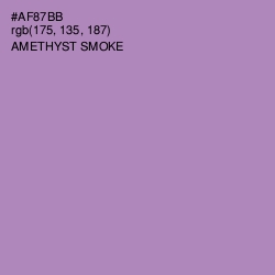 #AF87BB - Amethyst Smoke Color Image