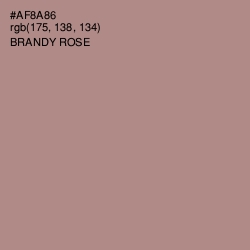 #AF8A86 - Brandy Rose Color Image