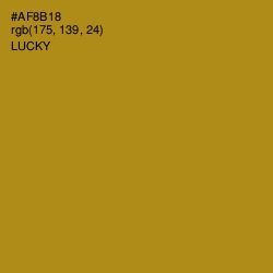 #AF8B18 - Lucky Color Image