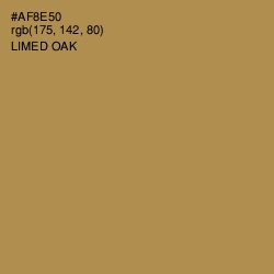 #AF8E50 - Limed Oak Color Image