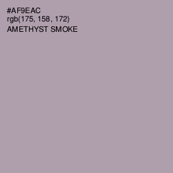 #AF9EAC - Amethyst Smoke Color Image
