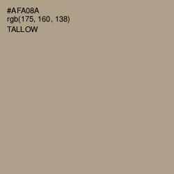 #AFA08A - Tallow Color Image