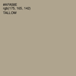 #AFA58E - Tallow Color Image