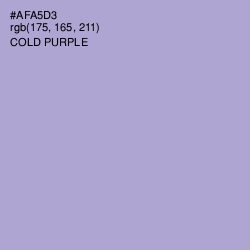 #AFA5D3 - Cold Purple Color Image