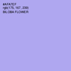 #AFA7EF - Biloba Flower Color Image