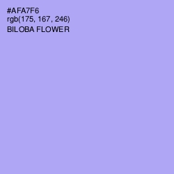 #AFA7F6 - Biloba Flower Color Image