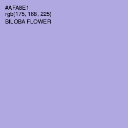 #AFA8E1 - Biloba Flower Color Image