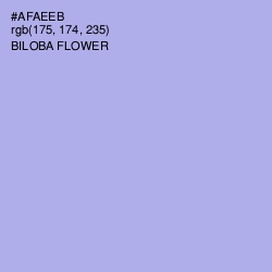 #AFAEEB - Biloba Flower Color Image