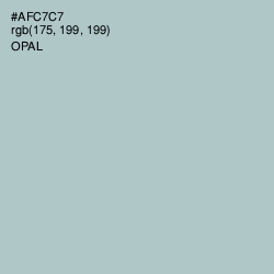 #AFC7C7 - Opal Color Image