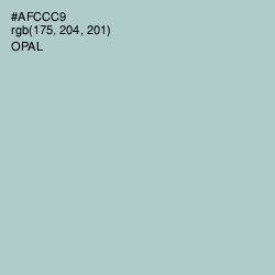 #AFCCC9 - Opal Color Image
