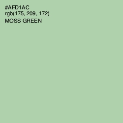 #AFD1AC - Moss Green Color Image
