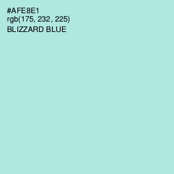 #AFE8E1 - Blizzard Blue Color Image