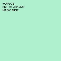 #AFF0CE - Magic Mint Color Image