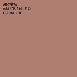 #B07E70 - Coral Tree Color Image