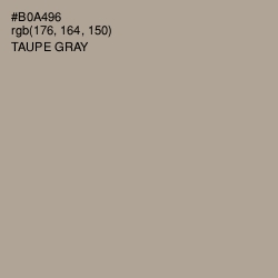 #B0A496 - Taupe Gray Color Image