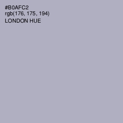 #B0AFC2 - London Hue Color Image