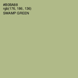 #B0BA88 - Swamp Green Color Image