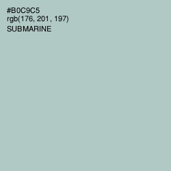 #B0C9C5 - Submarine Color Image