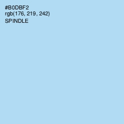 #B0DBF2 - Spindle Color Image