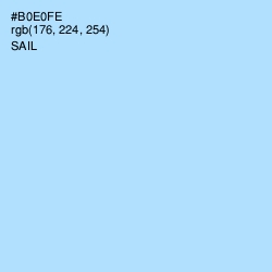 #B0E0FE - Sail Color Image