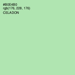#B0E4B0 - Celadon Color Image