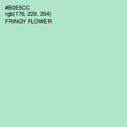 #B0E5CC - Fringy Flower Color Image