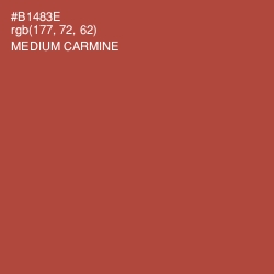 #B1483E - Medium Carmine Color Image