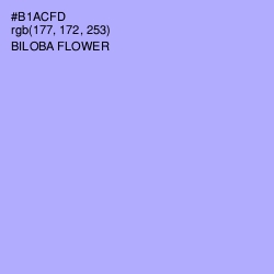 #B1ACFD - Biloba Flower Color Image