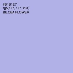 #B1B1E7 - Biloba Flower Color Image