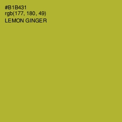 #B1B431 - Lemon Ginger Color Image
