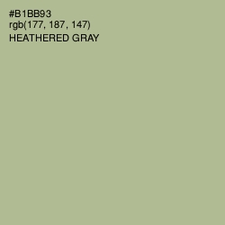 #B1BB93 - Heathered Gray Color Image
