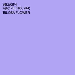 #B2A3F4 - Biloba Flower Color Image