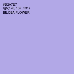 #B2A7E7 - Biloba Flower Color Image