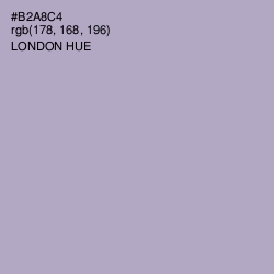#B2A8C4 - London Hue Color Image