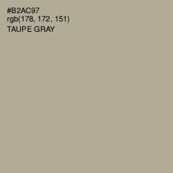 #B2AC97 - Taupe Gray Color Image