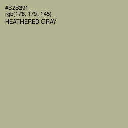 #B2B391 - Heathered Gray Color Image